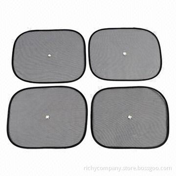 Car side sunshade, made of mesh